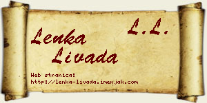 Lenka Livada vizit kartica